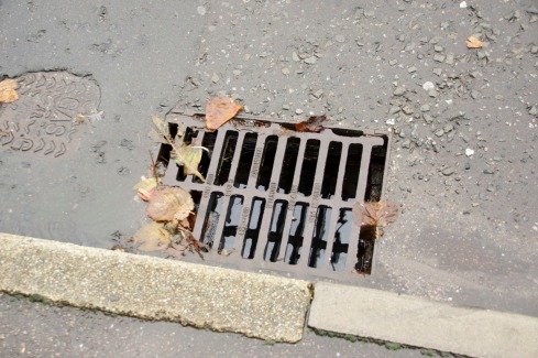 Road drains emptying